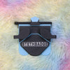 Black and Sky Blue-colored Stethoscope Holder or Nurse tool or Nurse accessory for nurses called Stethbadge.