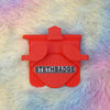 Pop Red-colored Stethoscope Holder or Nurse tool or Nurse accessory for nurses called Stethbadge.