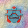 Teal Green and Pop Red-colored Stethoscope Holder or Nurse tool or Nurse accessory for nurses called Stethbadge.