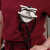 Black-colored Stethoscope Holder or Nurse tool or Nurse accessory for nurses called Stethbadge.