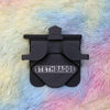Black-colored Stethoscope Holder or Nurse tool or Nurse accessory for nurses called Stethbadge.