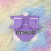 Purple Lavender and White-colored Stethoscope Holder or Nurse tool or Nurse accessory for nurses called Stethbadge.