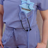 Customizable Sky Blue-colored Stethoscope Holder or Nurse tool or Nurse accessory for nurses called Stethbadge.